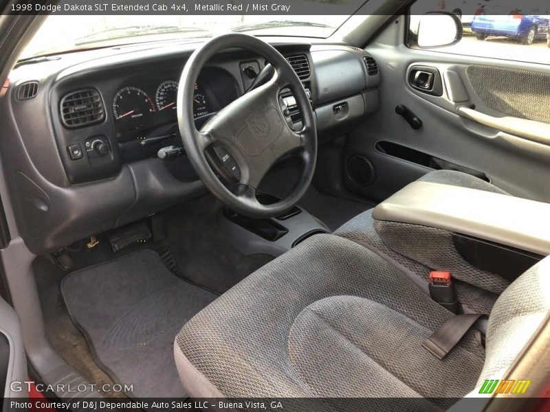 Metallic Red / Mist Gray 1998 Dodge Dakota SLT Extended Cab 4x4