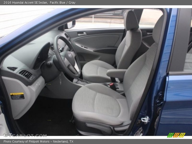 Pacific Blue / Gray 2016 Hyundai Accent SE Sedan