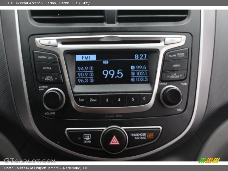 Pacific Blue / Gray 2016 Hyundai Accent SE Sedan