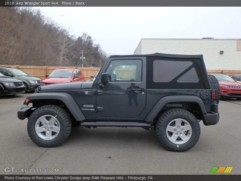 Rhino / Black 2018 Jeep Wrangler Sport 4x4
