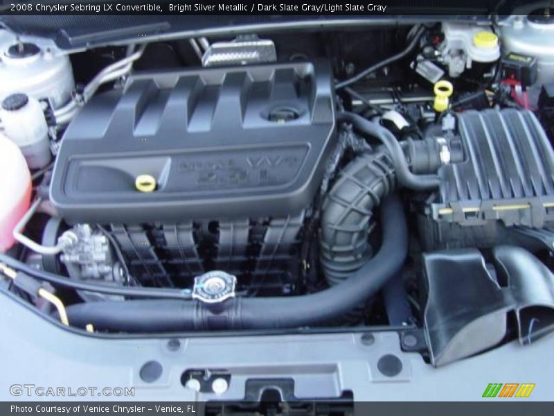 Bright Silver Metallic / Dark Slate Gray/Light Slate Gray 2008 Chrysler Sebring LX Convertible