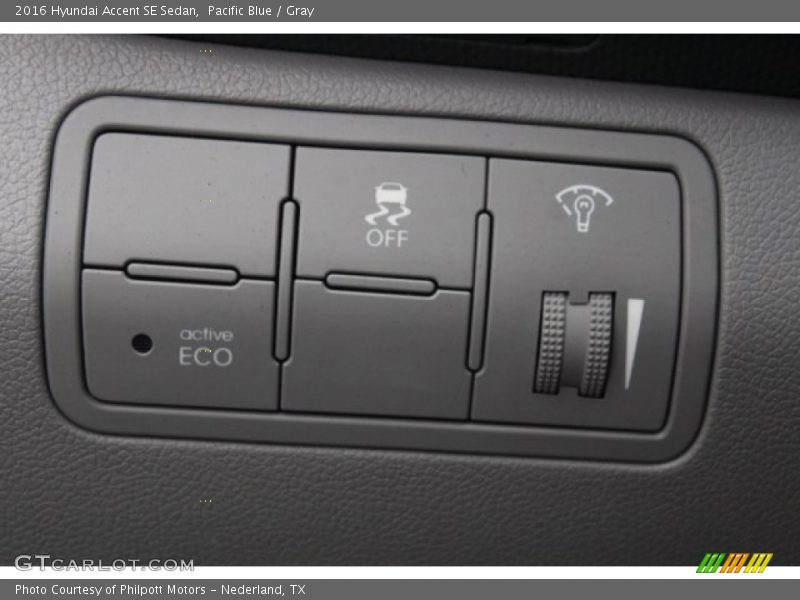 Pacific Blue / Gray 2016 Hyundai Accent SE Sedan