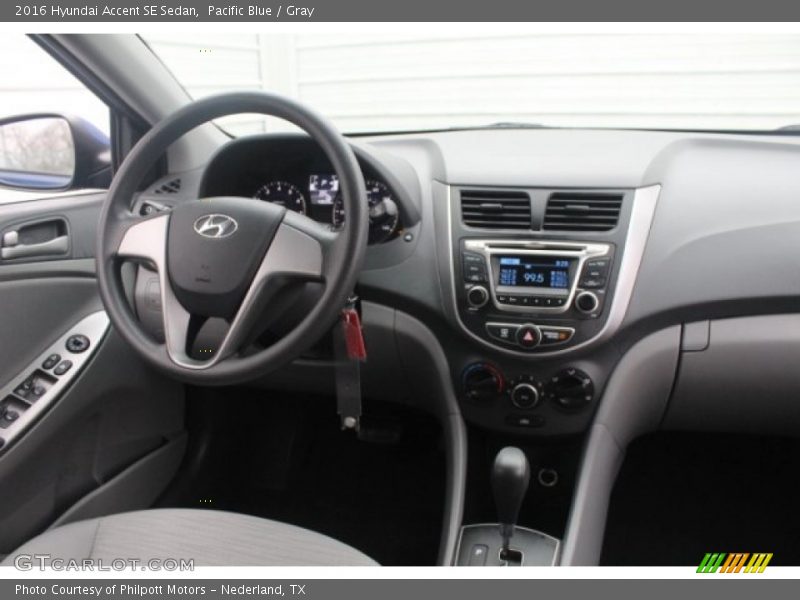 Pacific Blue / Gray 2016 Hyundai Accent SE Sedan
