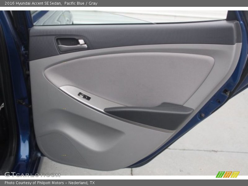 Pacific Blue / Gray 2016 Hyundai Accent SE Sedan