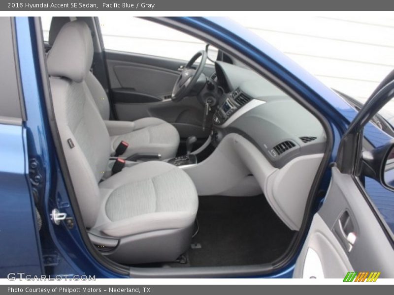 Pacific Blue / Gray 2016 Hyundai Accent SE Sedan