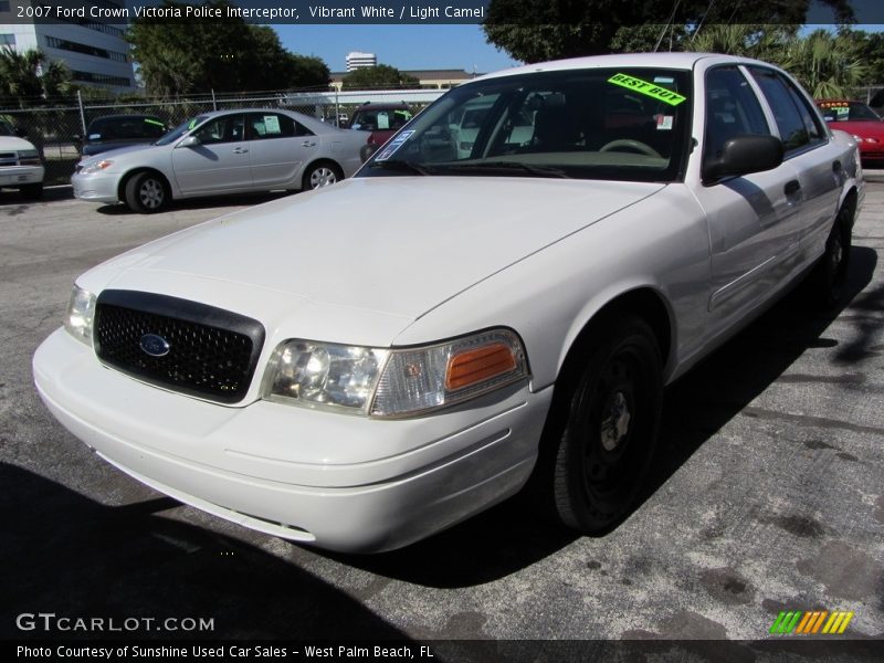 Vibrant White / Light Camel 2007 Ford Crown Victoria Police Interceptor