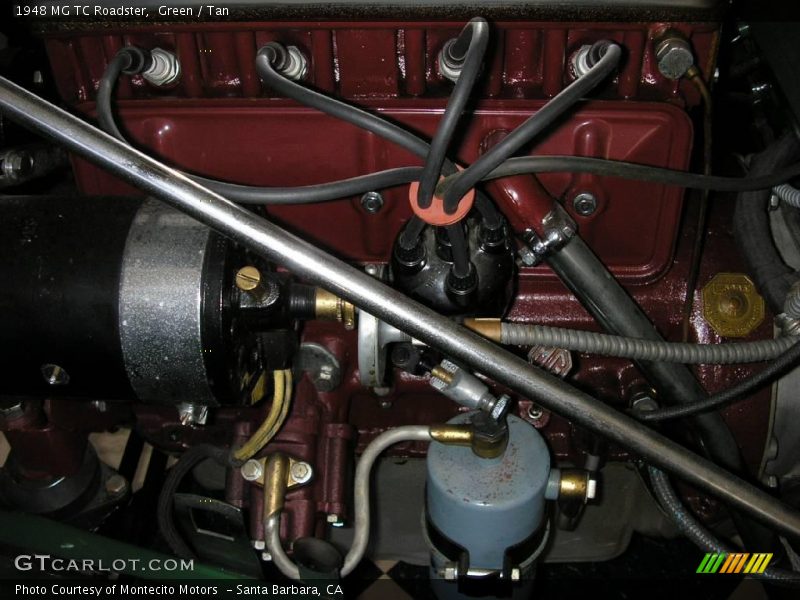  1948 TC Roadster Engine - 1250 cc XPAG OHV 8-Valve 4 Cylinder