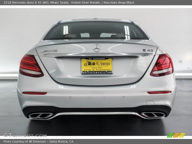 Iridium Silver Metallic / Macchiato Beige/Black 2018 Mercedes-Benz E 43 AMG 4Matic Sedan