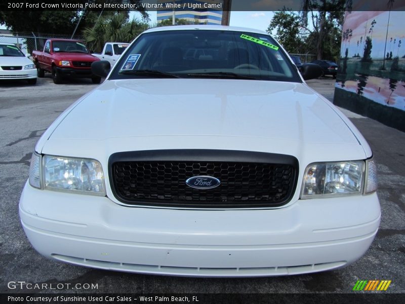 Vibrant White / Light Camel 2007 Ford Crown Victoria Police Interceptor