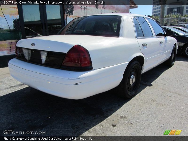 Vibrant White / Light Camel 2007 Ford Crown Victoria Police Interceptor