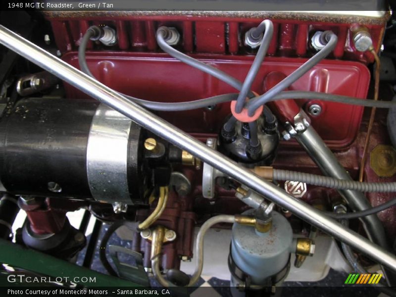  1948 TC Roadster Engine - 1250 cc XPAG OHV 8-Valve 4 Cylinder