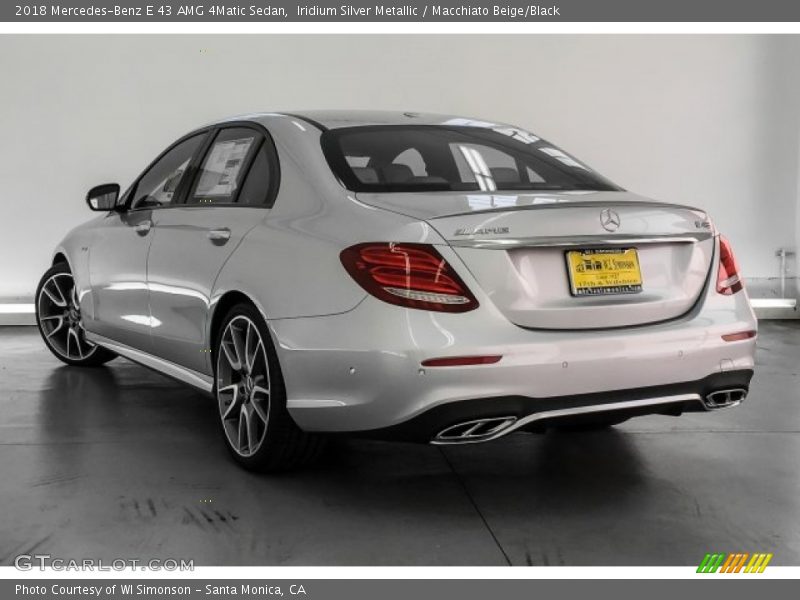 Iridium Silver Metallic / Macchiato Beige/Black 2018 Mercedes-Benz E 43 AMG 4Matic Sedan
