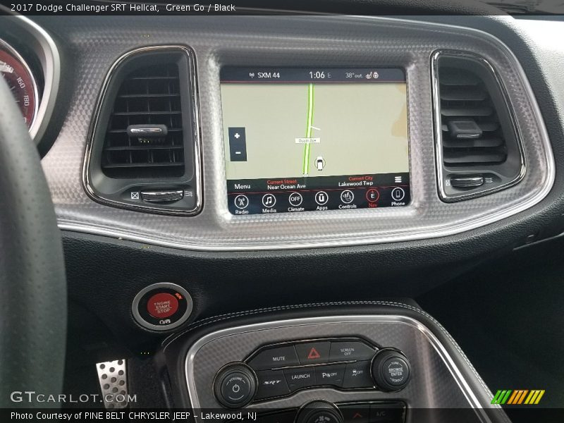 Navigation of 2017 Challenger SRT Hellcat