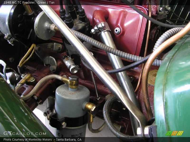  1948 TC Roadster Engine - 1250 cc XPAG OHV 8-Valve 4 Cylinder