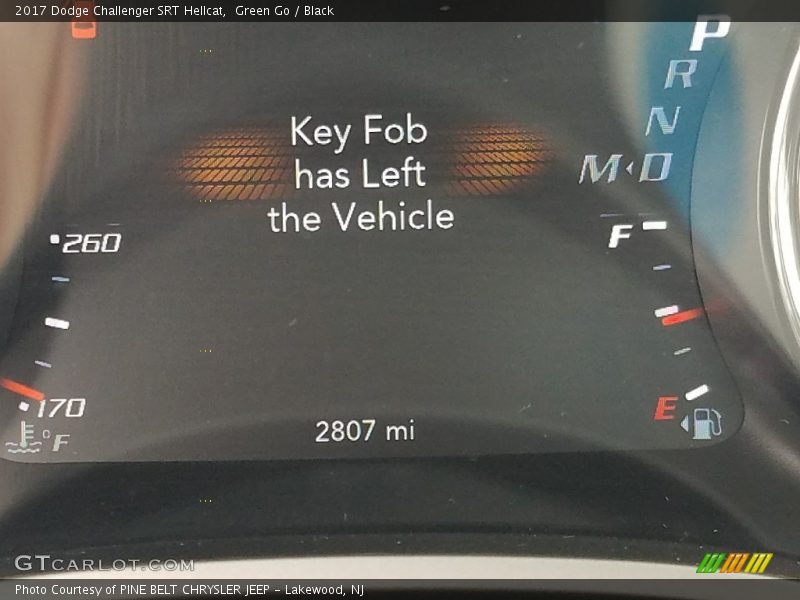Green Go / Black 2017 Dodge Challenger SRT Hellcat