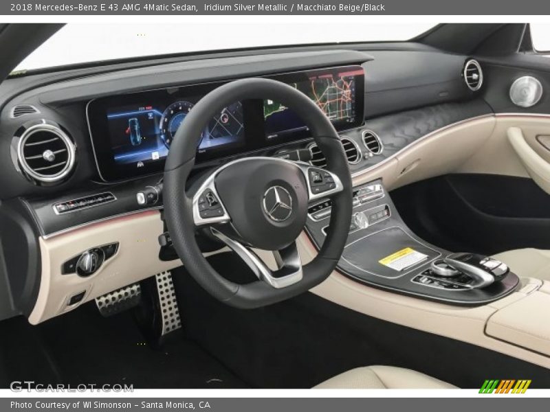 Iridium Silver Metallic / Macchiato Beige/Black 2018 Mercedes-Benz E 43 AMG 4Matic Sedan