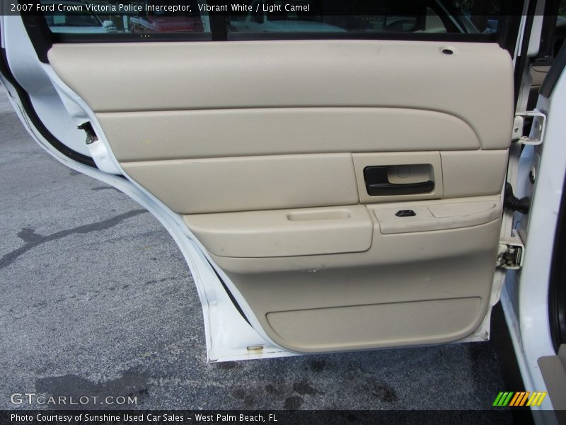 Vibrant White / Light Camel 2007 Ford Crown Victoria Police Interceptor