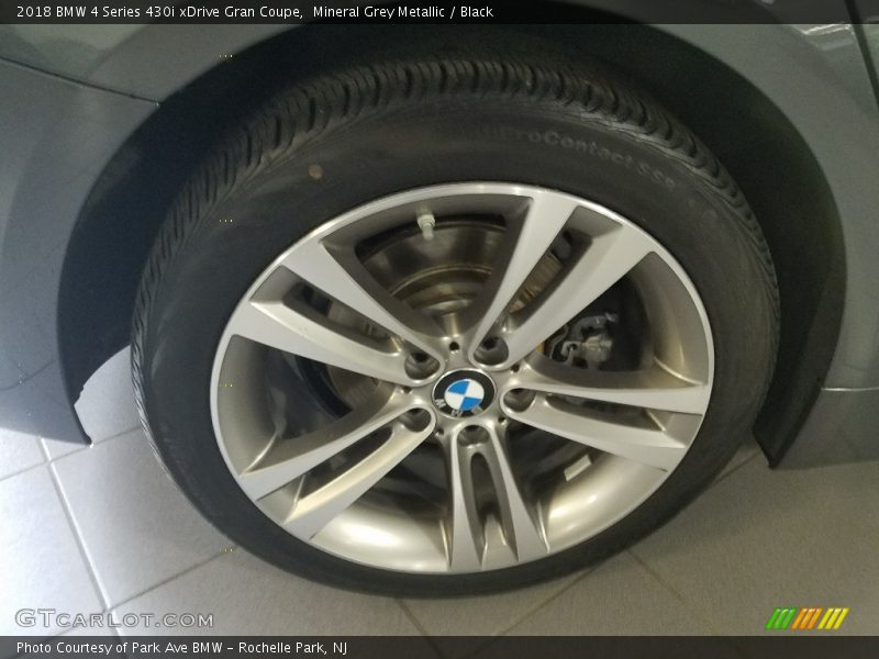 Mineral Grey Metallic / Black 2018 BMW 4 Series 430i xDrive Gran Coupe