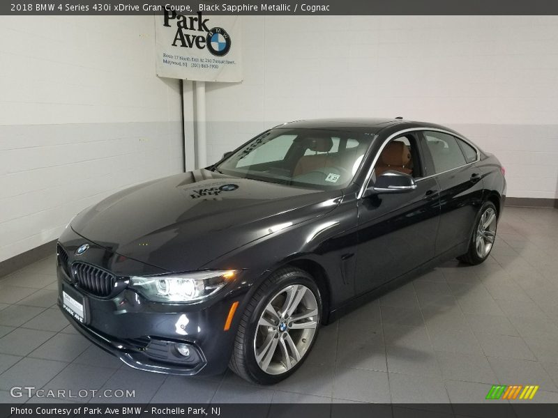 Black Sapphire Metallic / Cognac 2018 BMW 4 Series 430i xDrive Gran Coupe