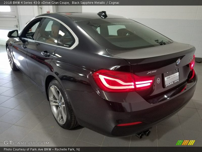 Black Sapphire Metallic / Cognac 2018 BMW 4 Series 430i xDrive Gran Coupe