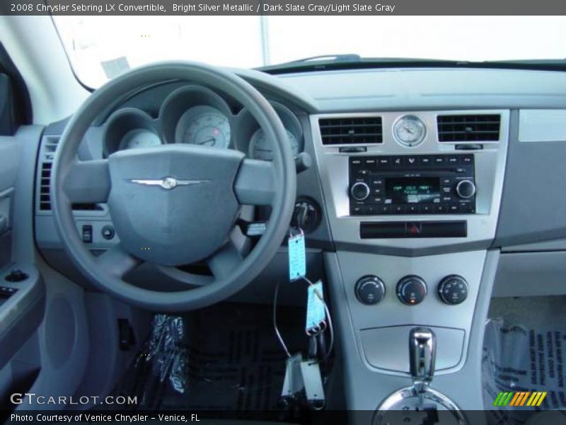 Bright Silver Metallic / Dark Slate Gray/Light Slate Gray 2008 Chrysler Sebring LX Convertible