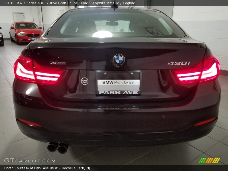 Black Sapphire Metallic / Cognac 2018 BMW 4 Series 430i xDrive Gran Coupe