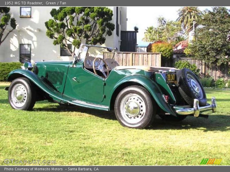 Green / Tan 1952 MG TD Roadster