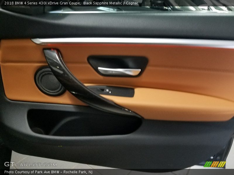 Black Sapphire Metallic / Cognac 2018 BMW 4 Series 430i xDrive Gran Coupe