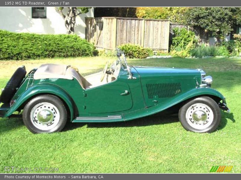 Green / Tan 1952 MG TD Roadster