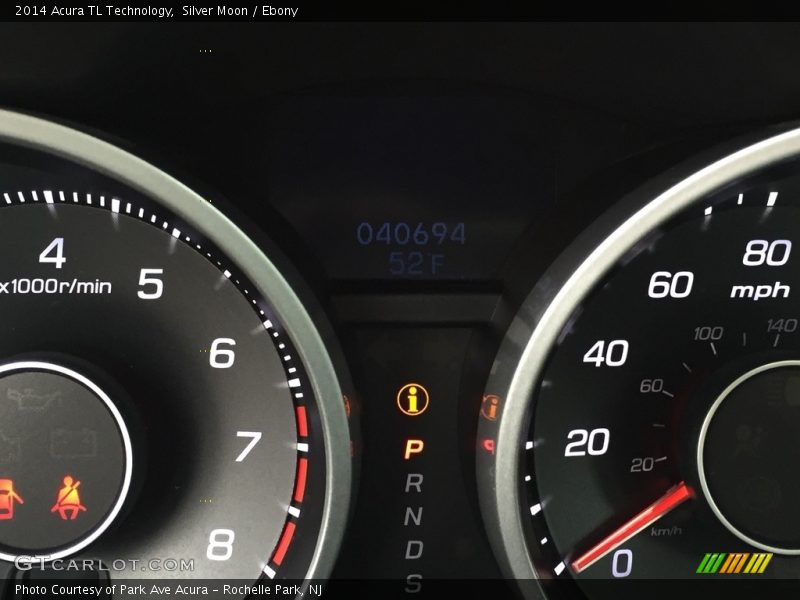 Silver Moon / Ebony 2014 Acura TL Technology