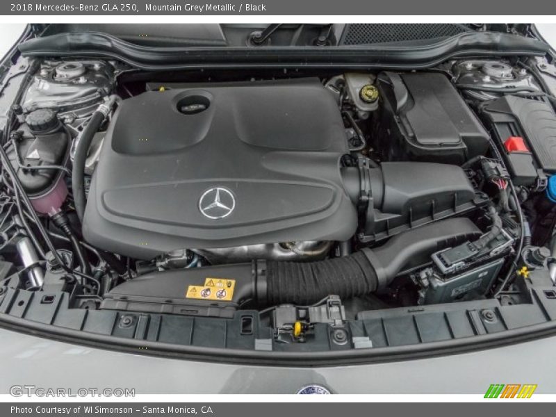 Mountain Grey Metallic / Black 2018 Mercedes-Benz GLA 250