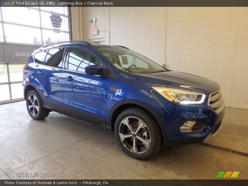 Lightning Blue / Charcoal Black 2018 Ford Escape SEL 4WD