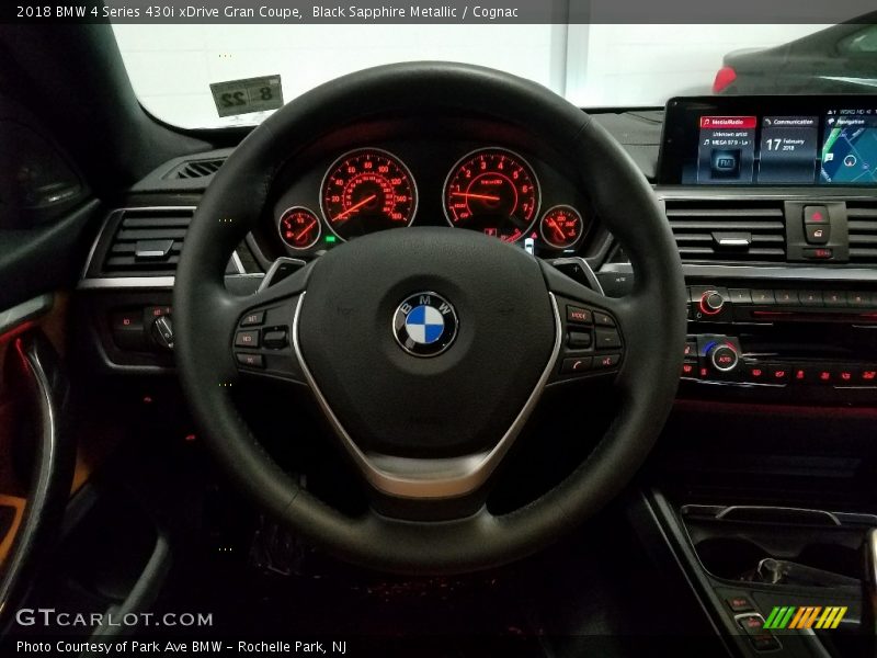 Black Sapphire Metallic / Cognac 2018 BMW 4 Series 430i xDrive Gran Coupe