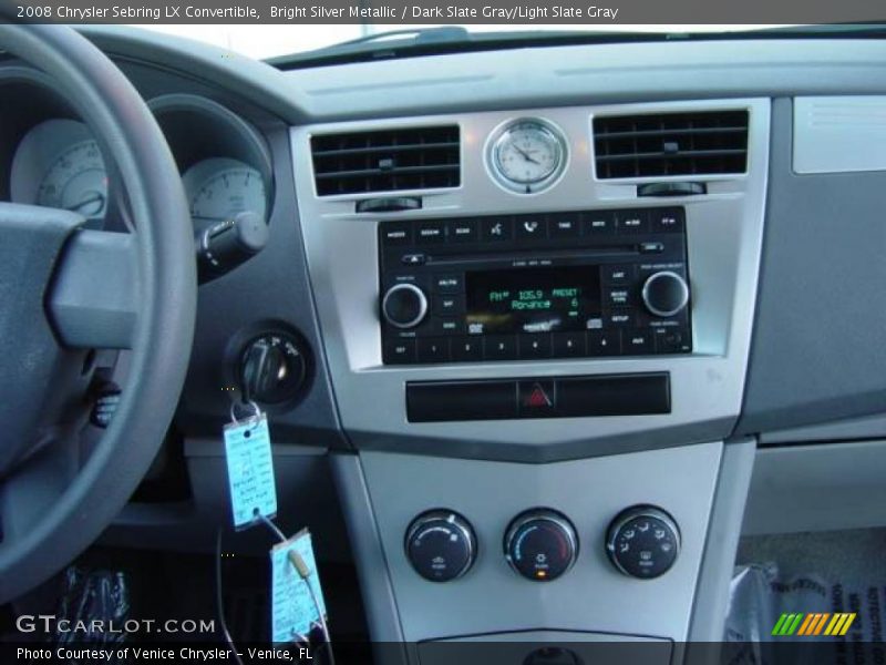 Bright Silver Metallic / Dark Slate Gray/Light Slate Gray 2008 Chrysler Sebring LX Convertible