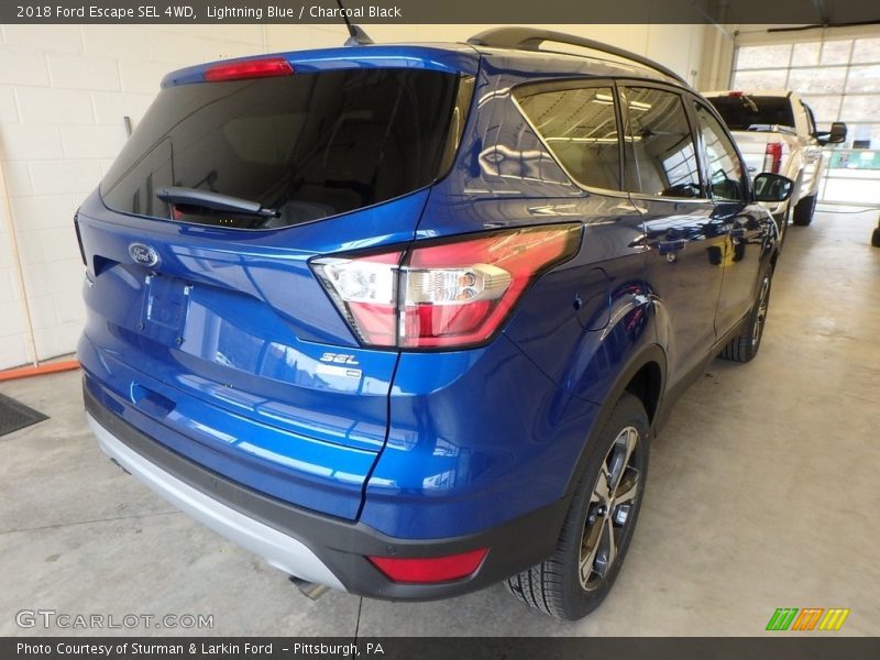 Lightning Blue / Charcoal Black 2018 Ford Escape SEL 4WD