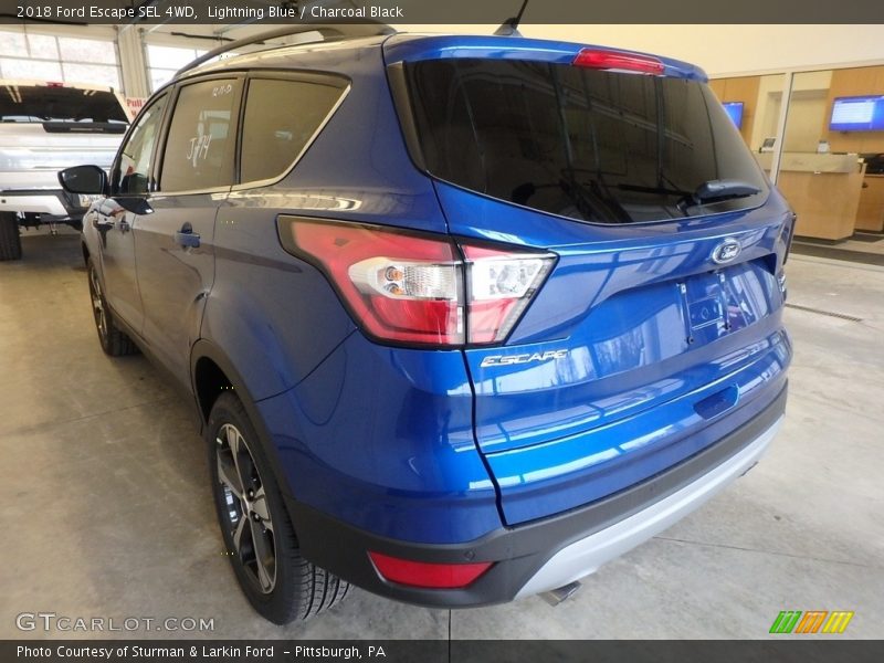 Lightning Blue / Charcoal Black 2018 Ford Escape SEL 4WD