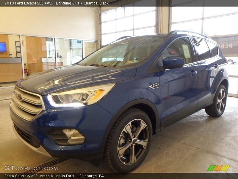 Lightning Blue / Charcoal Black 2018 Ford Escape SEL 4WD