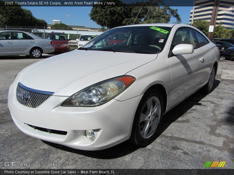 Arctic Frost Pearl White / Ivory 2005 Toyota Solara SE V6 Coupe