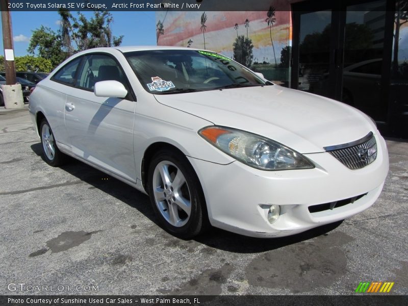 Arctic Frost Pearl White / Ivory 2005 Toyota Solara SE V6 Coupe