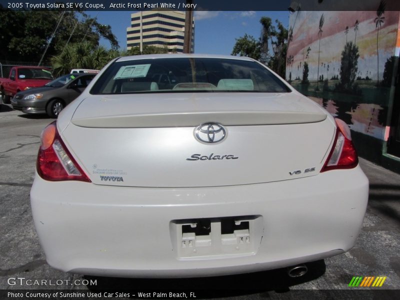 Arctic Frost Pearl White / Ivory 2005 Toyota Solara SE V6 Coupe