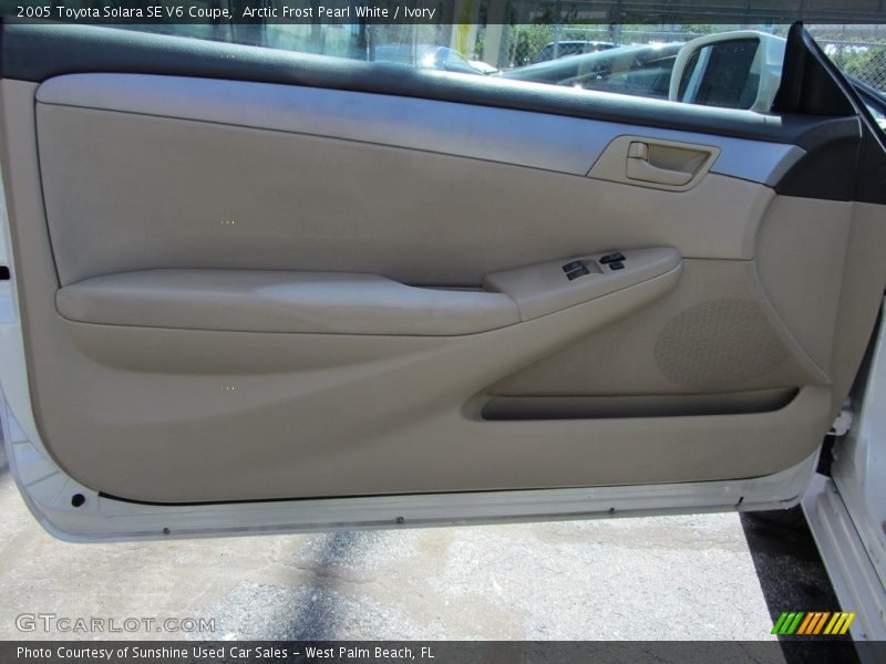 Arctic Frost Pearl White / Ivory 2005 Toyota Solara SE V6 Coupe