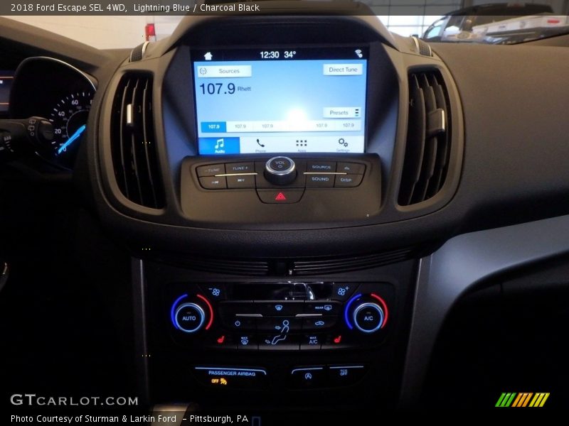 Lightning Blue / Charcoal Black 2018 Ford Escape SEL 4WD