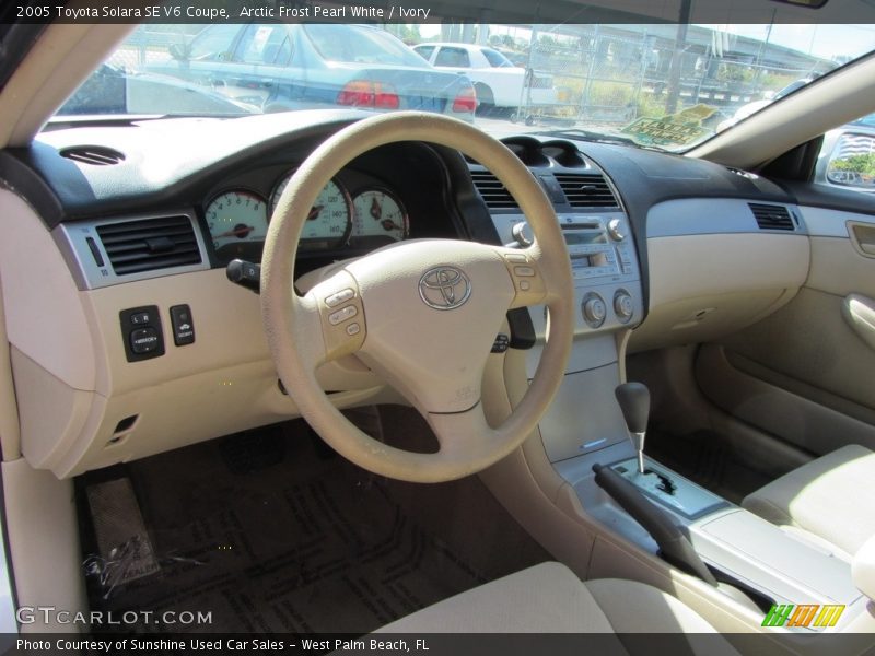 Arctic Frost Pearl White / Ivory 2005 Toyota Solara SE V6 Coupe