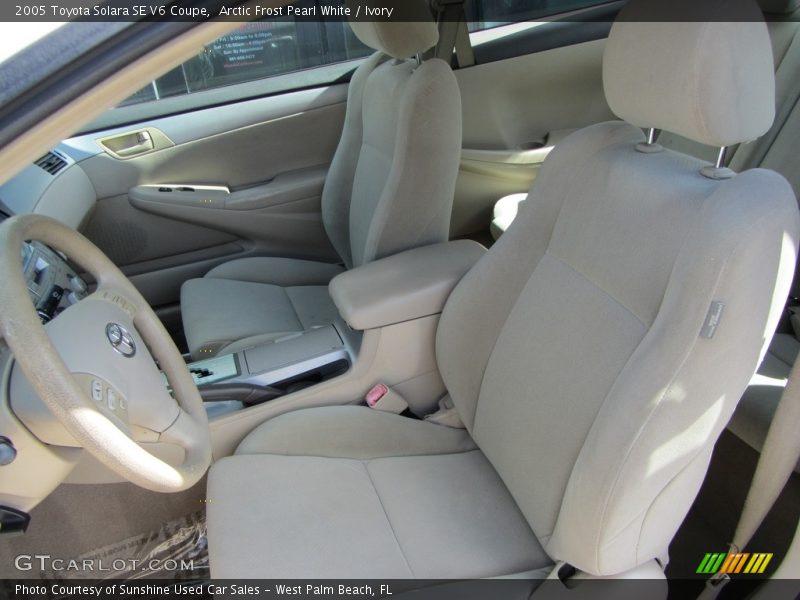 Arctic Frost Pearl White / Ivory 2005 Toyota Solara SE V6 Coupe
