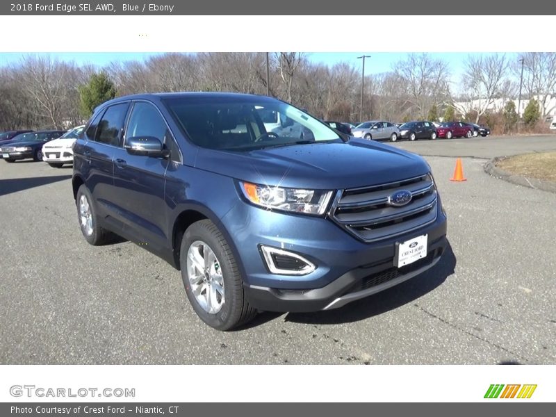 Blue / Ebony 2018 Ford Edge SEL AWD