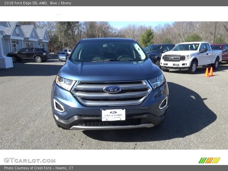 Blue / Ebony 2018 Ford Edge SEL AWD