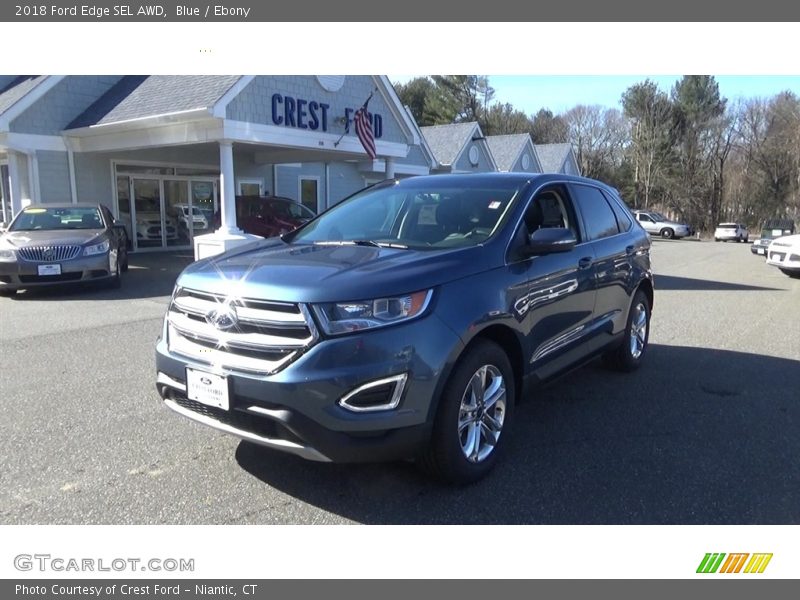 Blue / Ebony 2018 Ford Edge SEL AWD