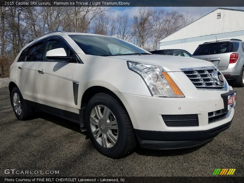 Platinum Ice Tricoat / Light Titanium/Ebony 2015 Cadillac SRX Luxury