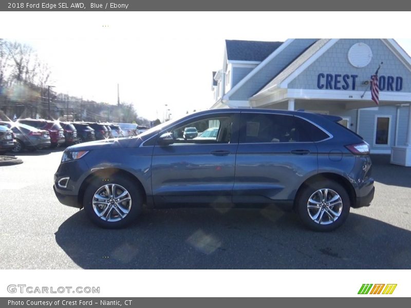 Blue / Ebony 2018 Ford Edge SEL AWD