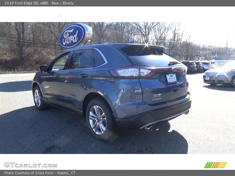 Blue / Ebony 2018 Ford Edge SEL AWD